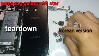 bongkar samsung galaxy A8 star versi korea || teardown samsung galaxy A8 star
