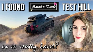 I found YouTuber Sarah N Tuned's off-road test hill.  How difficult is it?