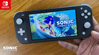 Sonic Frontiers Nintendo Switch Lite Gameplay