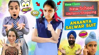 New Class - New School Uniform Shopping - Anaanya Salwar Suit | RS 1313 VLOGS | Ramneek Singh 1313