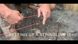 STRING LINES 101 (How to set up a string line on a construction site.)