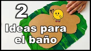 2 NUEVAS IDEAS PARA EL BAÑO // Manualidades con reciclaje // Crafts for the bathroom