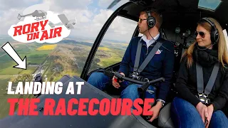 No runway required | Landing at Salisbury Racecourse in an R44 Helicopter