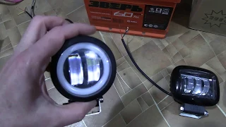 Дополнительные LED фары ближнего света. Сравнение.