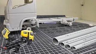 I made chassis and axle for Mitsubishi canter RC car #part 2