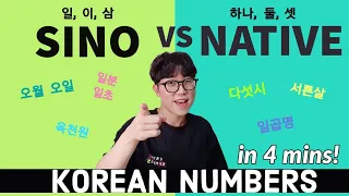 Learn ‘Two Korean number systems’ in 4 mins | Sino vs Native