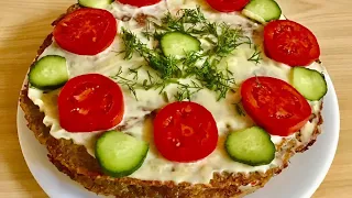 Вкуснейшая закуска. Никогда не догадаетесь из чего. Шикарное блюдо за копейки.