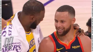 LeBron James & Stephen Curry Embrace after the Game - Lakers vs Warriors | May 19, 2021