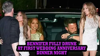 Ah yes! Ben Affleck & JLO Celebrating the First Wedding Anniversary romantic dinner at Santa Monica.