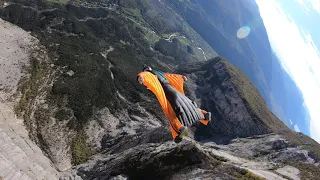 First Wingsuit BASE Jump