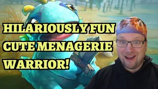 HILARIOUSLY FUN Cute Menagerie Warrior Deck! (Hearthstone Wild)