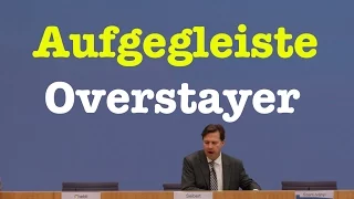 Aufgegleiste Overstayer - Komplette Bundespressekonferenz vom 16. November 2016