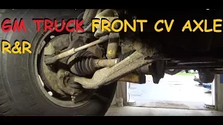 Chevy / GMC Truck: Front CV Axle Replacement