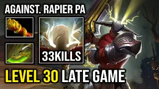 Even Rapier PA Can't Stop This Level 30 Sven +1K GPM Brutal Cleave 1 Shot God Strength Dota 2