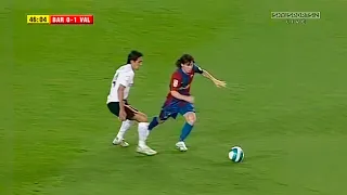 Lionel Messi vs Valencia (Home) 2006-07 English Commentary