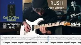 RUSH Cut to the chase Alex Lifeson Guitar Solo (With TAB)