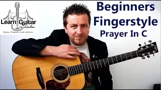 Easy Fingerstyle Guitar Lesson - Prayer In C - TAB In The Video - Drue James