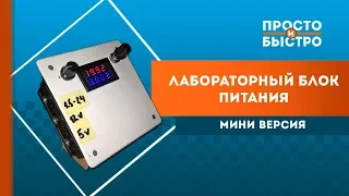 Мини лабораторный блок питания своими руками ⚡🔌