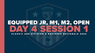 2024 Powerlifting America Classic Age Division and Equipped Nationals - Day 4, Session 1