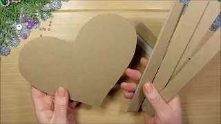 2 Идеи поделки из картона сердечки на стену ❤️ 2 DIY cardboard craft idea Wall Decoration