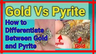 How to differentiate between gold and pyrite | gold vs pyrite |  fool's gold and real gold