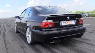 SUPERCHARGED BMW M5 E39 with 950HP - 271,96 km/h in 1/2 Mile Run!!