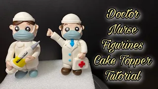 Doctor & Nurse Figurines Cake Topper / Fondant Cake Topper Tutorials