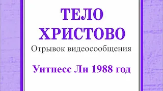 Тело Христово - 01 - Итог раздаяния Божественной Троицы (отрывок)