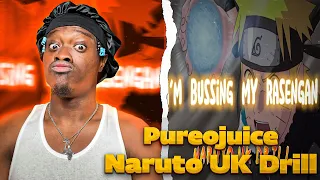 First Time Reacting to Pureojuice - Naruto UK Drill (Hidden Drill Village) (Lyric MV) [Prodby CJ] 🔥