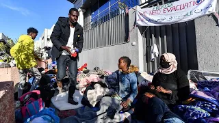 African refugees in Tunisia demand evacuation to different countries