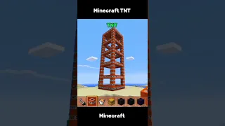 Minecraft TNT House Tutorial🏠 #shorts #youtubeshorts #short #trending