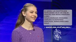Daiļslidotāja Angelina Kučvaļska ar sapni par olimpiādi