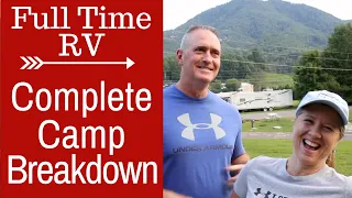 Campsite Tear Down (START TO FINISH) Full Time RV