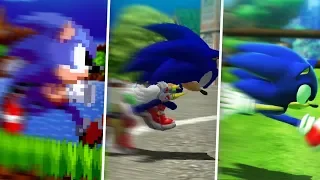 Overpowered Sonic through the Eras