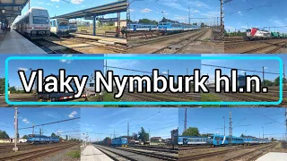 Vlaky Nymburk hl.n./Trains in Nymburk main station  21.6.2022