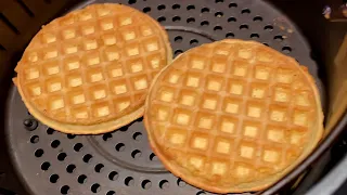 Air Fryer Frozen Waffles - How To Cook Frozen Eggo Waffles In The Air Fryer - Easy Breakfast, YUM! 😋