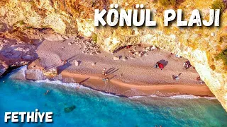 Könül Plajı - Fethiye'nin Saklı Cenneti - Fethiye'nin En İyi Plajları - Ölüdeniz Fethiye Turkey