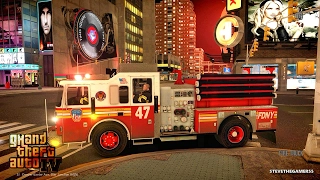 Grand Theft Auto IV - FDLC/FDNY - Day 43 with the fire department! (GTA 4 MODS) #TBT