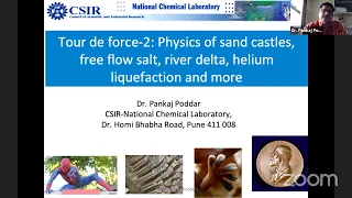 Tour de force-2: Physics of sand castles, free flow salt, river delta, helium liquefaction and more
