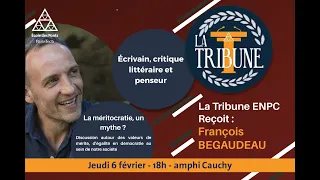 François Begaudeau, la méritocratie, un mythe ? Conférence à l'École des Ponts