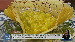 Aprenda como fazer risoto na cestinha de parmesão