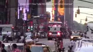 Fire Trucks Siren Sound Effect Responding Firetrucks of New York 2015 HD ©