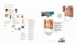 2. Spotlight 4. Starter Unit: Back together. Student's Book + Workbook. Instructions p.182