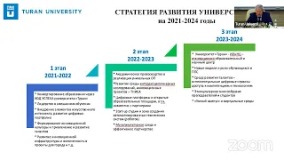 О деятельности университета "Туран" за 2022-2023 учебный год и планах на 2023-2024 учебный год.