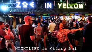 Thailand: Chiang Mai - backpackers Night life party - ZOE in YELLOW VLOG2 - レディー VLOG 3