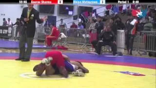 GR 59 KG - QF - Gaurav Sharma (IND) vs. Rikiya Matsuzawa (JPN)