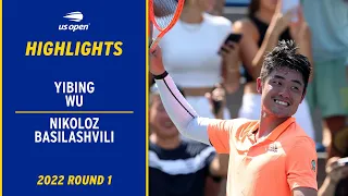 Yibing Wu vs. Nikoloz Basilashvili Highlights | 2022 US Open Round 1