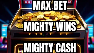 SO MANY RETRIGGERS ON MAX BET! Mighty Cash means Mighty Payday! $6.80/Spin MAX BET