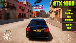 GTX 1050 2gb - Forza Horizon 5 | 1080p, Custom, Low, Medium and High Settings | 2023