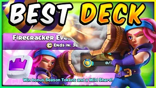 BEST DECK for FIRECRACKER EVOLUTION CHALLENGE! — Clash Royale